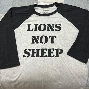 NWOT••Lions Not Sheep Jersey L